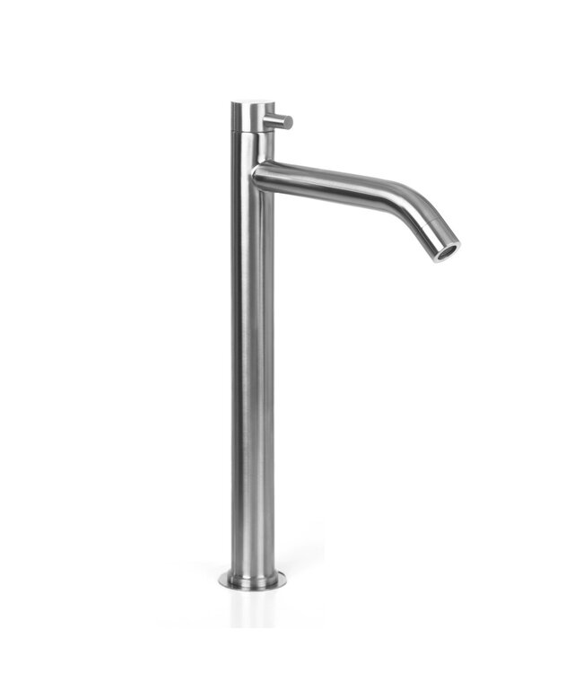 Mini Toilet Fonteinset PARRO RVS Handdoekhouder Natuursteen waskom Koud water Kraan Pushup en Sifon 40x22x8cm