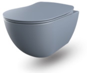 Creavit FE322 Randloos Hangtoilet Mat Basalt incl. softclose toiletbril 51x35,5x29cm