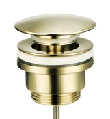 SaniPro Parro Mini toilet fonteinset Inbouw Geborsteld Goud solid surface Planchet Handoekhouder Waskom kraan inbouw sifon en waste