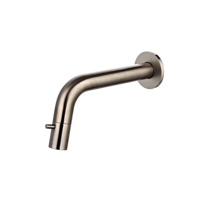 SaniPro Parro Mini toilet fonteinset Inbouw Kraan Gunmetal solid surface Planchet Handoekhouder Waskom kraan inbouw sifon en waste