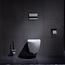 DIAMOND LINE Wandcloset - Randloos Hangtoilet Shorty Flatline incl. toiletbril - Inbouwtoilet Rimfree WC Pot 48x35x36cm