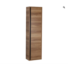 Badkamerkast Verti Hangend 130x32x35cm 1 Deur Walnoot Softclose Greeploos