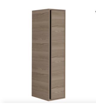 CREAVIT Badkamerkast Sharp Kolomkast 135x35x30cm greeploos 1 deur e legplanken