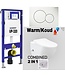 Geberit UP320 Compleet Hangtoilet Set met bidet geïntegreerd bidetkraan Warm en Koud Creavit