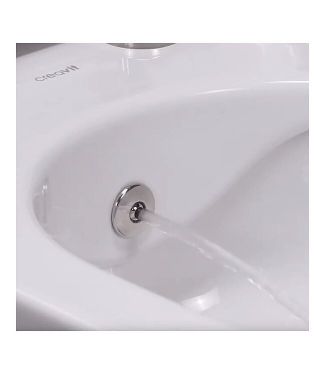 Geberit UP320 Compleet Hangtoilet Set met bidet geïntegreerd bidetkraan Warm en Koud Creavit