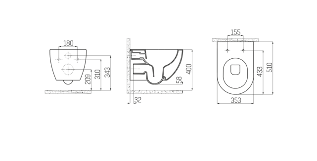 Geberit UP320 Compleet Hangtoilet Set met bidet geïntegreerd bidetkraan Warm en Koud Creavit Geberit UP320 Compleet Hangtoilet Set met bidet geïntegreerd bidetkraan Warm en Koud Creavit
