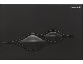 Bedieningspaneel Ufo Mat Zwart GP1002.01 Creavit Drukplaat