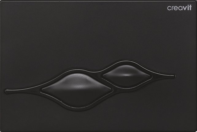 Bedieningspaneel Ufo Mat Zwart GP1002.01 Creavit Drukplaat