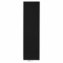 Designradiator Verticaal Vlak Mat Zwart 180x50cm 1266 Watt Belrad T20 Middenaansluiting omkeerbaar
