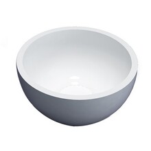 Waskom Mini Parro Rond Mat Wit Opbouw 20x10cm Solid Surface