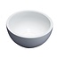 SANI-SUPPLY Waskom Mini Parro Rond Mat Wit Opbouw 20x10cm Solid Surface