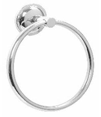 CREAVIT Handdoekring Livera Rond Messing Chroom