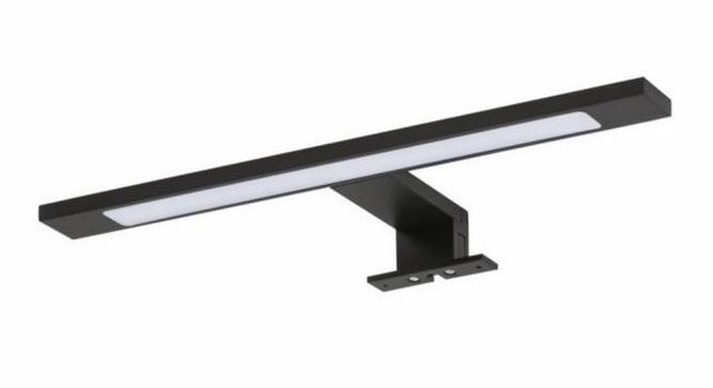 Spiegelverlichting Mat Zwart Led 30cm Aluminium Opbouw met transformator
