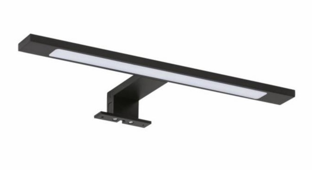 Spiegelverlichting Mat Zwart Led 30cm Aluminium Opbouw met transformator