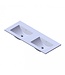 Wastafel Parijs 120x46x3cm Wit Hoogglans zonder Kraangat Keramiek
