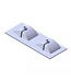 Wastafel Parijs 120x46x3cm Wit Hoogglans zonder Kraangat Keramiek