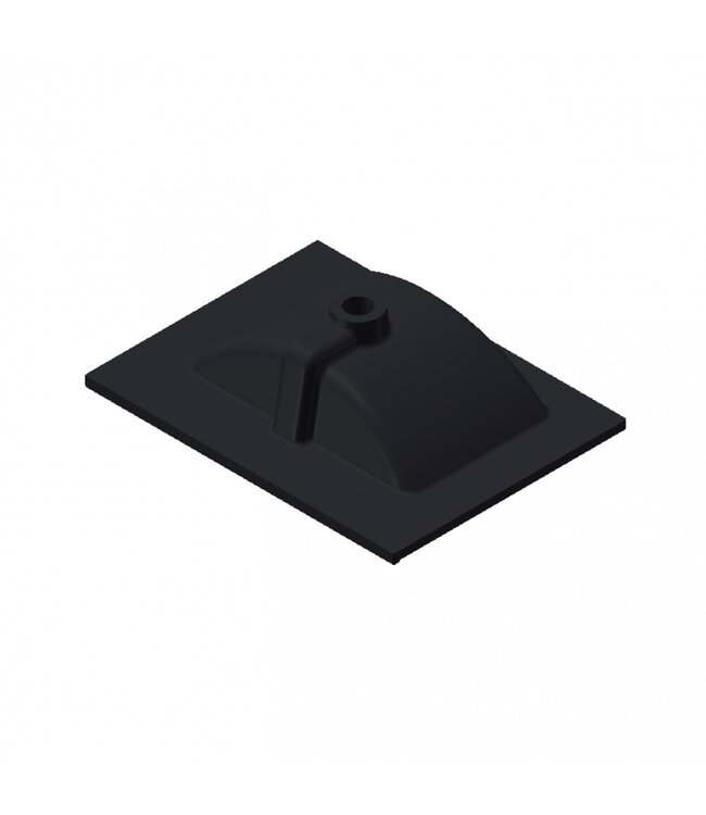 Wastafel Parijs 60x46x3cm Mat Zwart zonder kraangat Keramiek