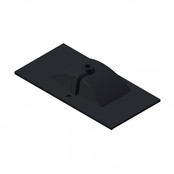 Wastafel Parijs 90x46x3cm Mat Zwart met kraangat Keramiek Wastafel Parijs 90x46x3cm Mat Zwart met kraangat Keramiek