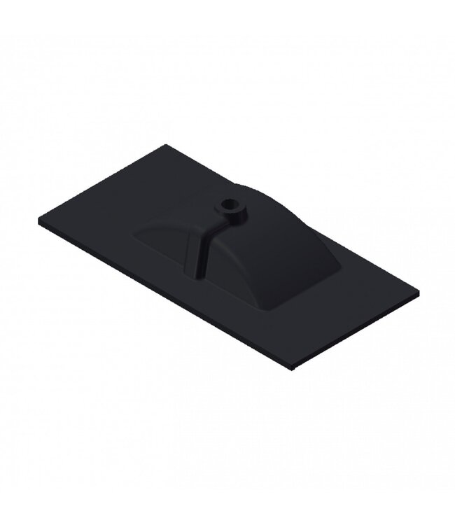 Wastafel Parijs 90x46x3cm Mat Zwart zonder kraangat Keramiek