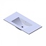 FABRIECIO Wastafel Parijs 90x46x3cm Wit Hoogglans zonder Kraangat Keramiek