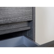 Badkamermeubel Onderkast Dahlia Grijs 60x46x48cm 2 lades softclose