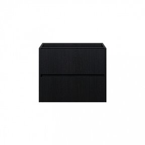 Badkamermeubel Onderkast Dahlia Diamond 60x45x48cm Zwart 2 lades softclose