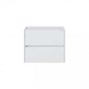 Badkamermeubel Onderkast Dahlia Wit 60x46x48cm 2 lades softclose