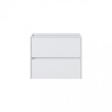 Badkamermeubel Onderkast Dahlia Wit 60x46x48cm 2 lades softclose