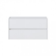 Badkamermeubel Onderkast Dahlia Wit 90x46x48cm 2 lades softclose