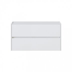 Badkamermeubel Onderkast Dahlia Wit 90x46x48cm 2 lades softclose