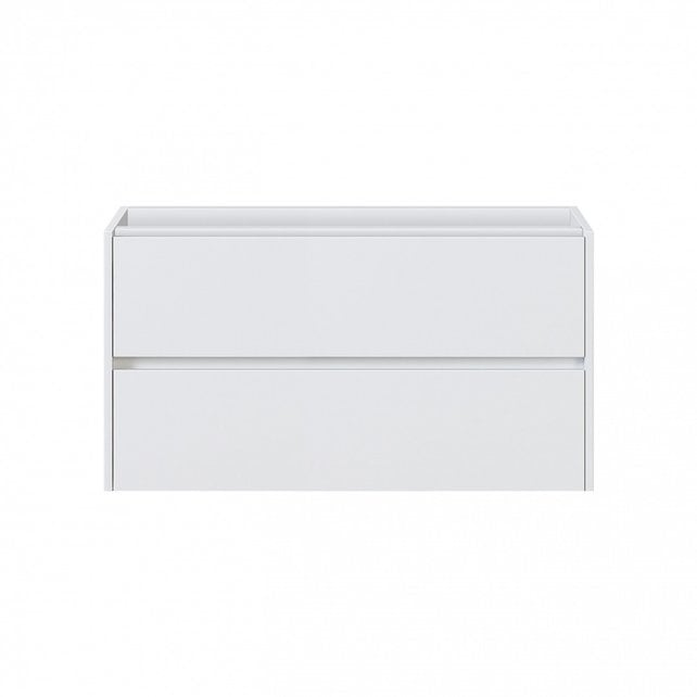 Badkamermeubel Onderkast Dahlia Wit 90x46x48cm 2 lades softclose