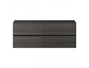 Badkamermeubel Onderkast Dahlia Grijs 120x46x48cm 4 lades softclose