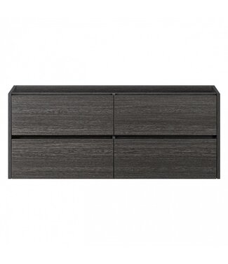 FABRIECIO Badkamermeubel Onderkast Dahlia Grijs 120x46x48cm 4 lades softclose