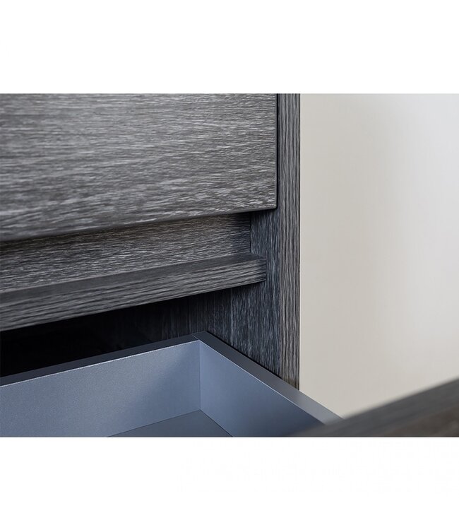 FABRIECIO Badkamermeubel Onderkast Dahlia Grijs 120x46x48cm 4 lades softclose