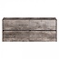 FABRIECIO Badkamermeubel Onderkast Dahlia Stone 120x45x48cm Beton Grijs Hangend Greeploos 4 Lades Softclose