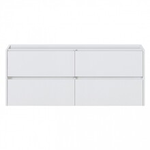 Badkamermeubel Onderkast Dahlia Wit 120x46x48cm 4 lades softclose