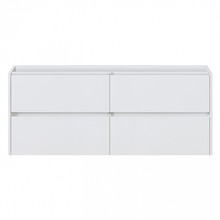 Badkamermeubel Onderkast Dahlia Wit 120x46x48cm 4 lades softclose