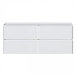 Badkamermeubel Onderkast Dahlia Wit 120x46x48cm 4 lades softclose