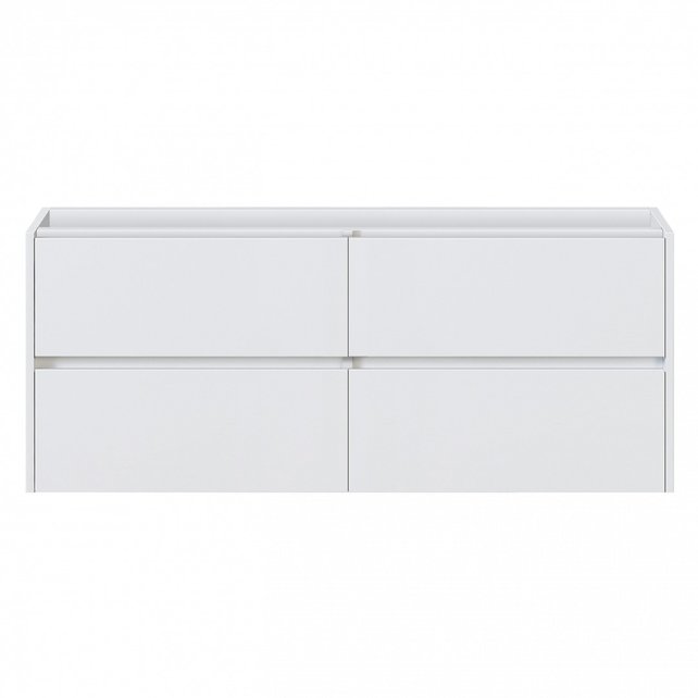 Badkamermeubel Onderkast Dahlia Wit 120x46x48cm 4 lades softclose Badkamermeubel Onderkast Dahlia Wit 120x46x48cm 4 lades softclose