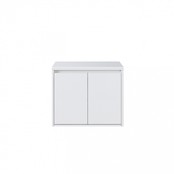 Badkamermeubel Dahlia Wit 60x55x50cm Topblad Zonder Kraangat Hangend Greeploos 1 kast Softclose