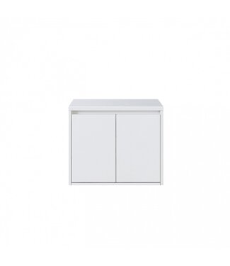 FABRIECIO Badkamermeubel Dahlia Wit 60x55x50cm Topblad Zonder Kraangat Hangend Greeploos 1 kast Softclose