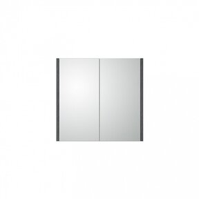 Spiegelkast Dahlia Grijs 60x58x15cm 2-deurs met legplanken