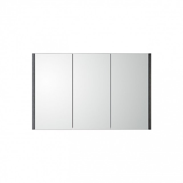 Spiegelkast Dahlia Grijs 90x60x15cm 3 deurs met legplanken Spiegelkast Dahlia Grijs 90x60x15cm 3 deurs met legplanken