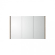 Spiegelkast Dahlia Havanna Wood 90x60cm 3 deurs met legplanken