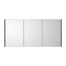 Spiegelkast Dahlia Havanna Wood 120x60cm 3 deurs met legplanken