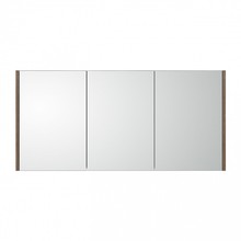 Spiegelkast Dahlia Havanna Wood 120x60cm 3 deurs met legplanken