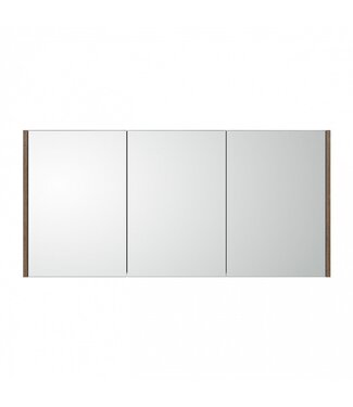 FABRIECIO Spiegelkast Dahlia Havanna Wood 120x60cm 3 deurs met legplanken