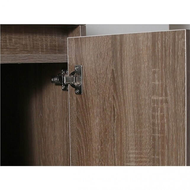 Spiegelkast Dahlia Havanna Wood 120x60cm 3 deurs met legplanken Spiegelkast Dahlia Havanna Wood 120x60cm 3 deurs met legplanken