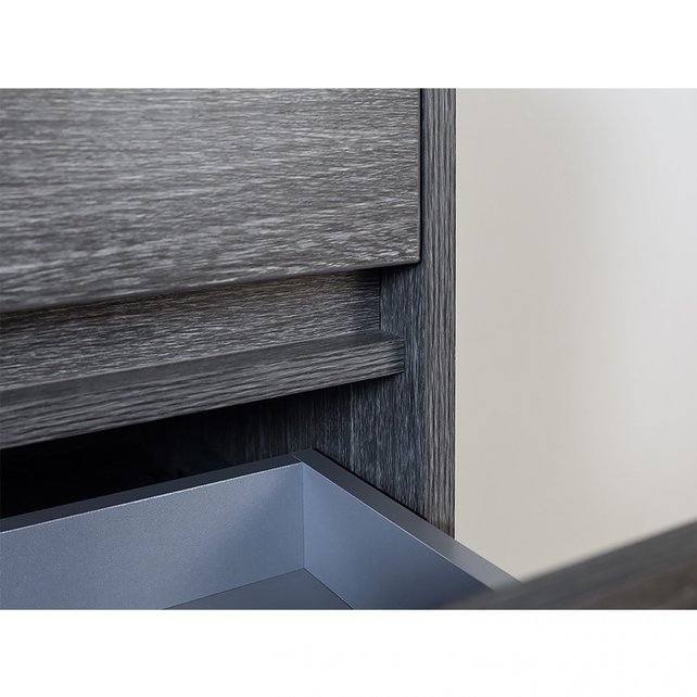 Badkamermeubel Onderkast Dahlia Grijs 80x46x48cm 2 lades softclose