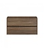 FABRIECIO Badkamermeubel Onderkast Dahlia Havanna Wood 80x45x48cm Hangend Greeploos 2 Lades Softclose